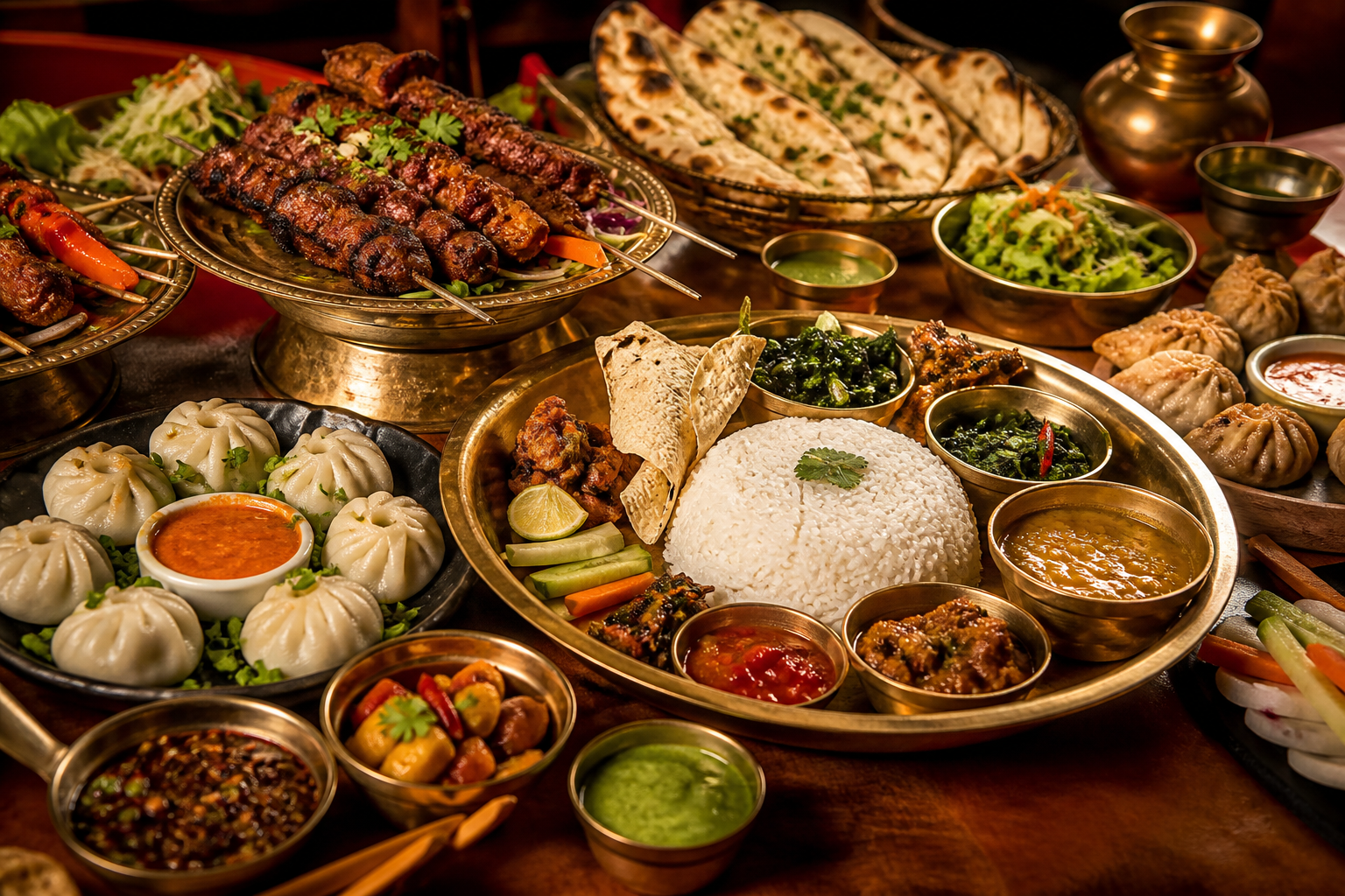Nepali catering feast